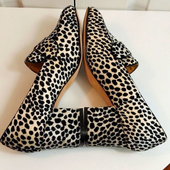 Vintage Doll Factory Animal Print Heeled Loafer 8 - Picture 6 of 12